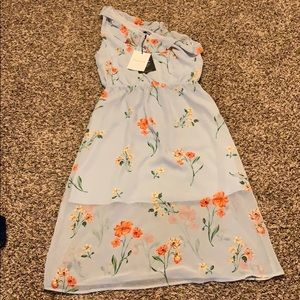 Floral one shoulder dress